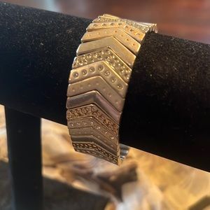 Beautiful bangle, silver, and bronze tones